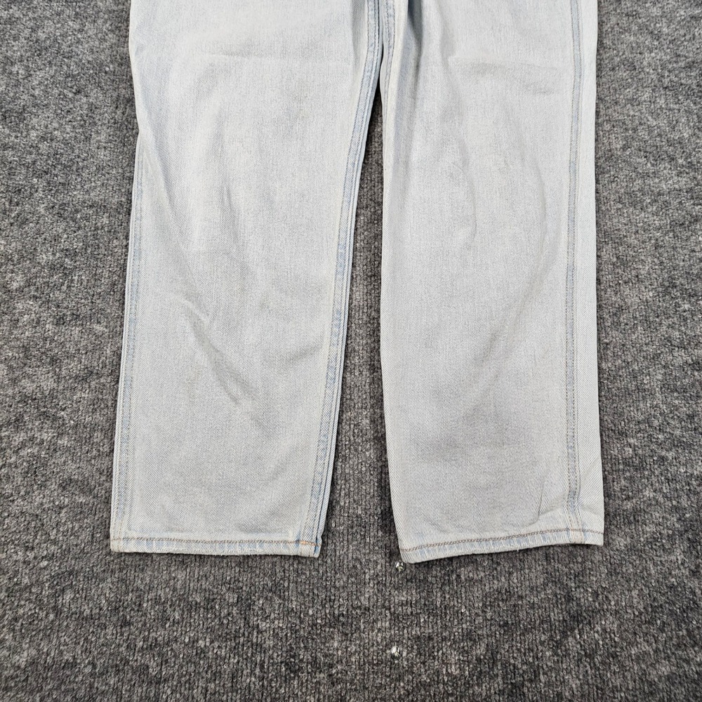 Hollister Curvy High Rise Mom Jeans Womens 13R W31 L27 Light Wash Distressed - Picture 5 of 13